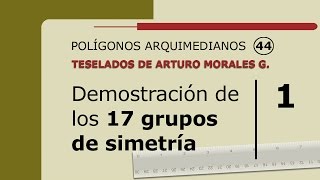 Demostración de los 17 grupos de simetría 1  Amg [upl. by Josephina]