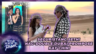 Seguristang Seth Nagdouble Dubai prompose kay Chin  Star Magical Prom 2024 Promposal [upl. by Nitsirt948]