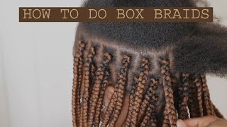 BOX BRAIDS TUTORIAL  With Xpressions Colour 30 [upl. by Naivaf142]