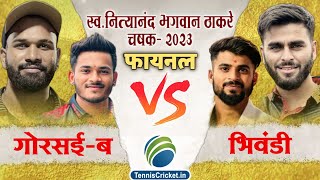 Mega Final  Gorsai B Vs Riyan Sports Bhiwandi Match  Late Nityanand Bhagwan Thakre Chashak 2023 [upl. by Elfstan]