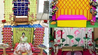 Seemantham Decoration Ideas at home 💥 seemantham Decoration latest Babyshower Decoration [upl. by Peednam]