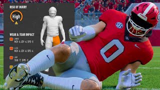 LINEBACKER GETS HURT IN THE BIGGEST GAME OF THE YEAR COLLEGE FOOTBALL 25 ROAD TO GLORY MLB [upl. by Tab]