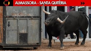 MORLACOS en ALMASSORA  MEJORES MOMENTOS DE LOS 7 ÚLTIMOS TOROS DE SANTA QUITÈRIA [upl. by Llesram790]