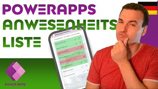 Lern PowerApps EP24 Anwesenheitsliste ✅✅✅❌✅ [upl. by Ahtel]