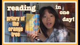 reading priory of the orange tree in one day  reading vlog [upl. by Concettina]