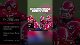 Bringing up Mahomes during a COLLEGE game is wild🤣 youtubeshorts nfl football collegefootball [upl. by Ameg656]