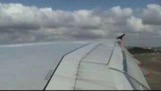 Airbus A380 takeoff wingview [upl. by Agrippina]