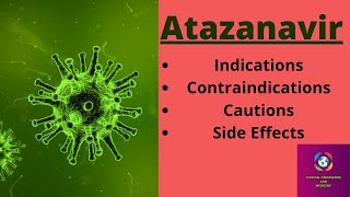 AtazanavirReyatazAtazorAtavir Indications Contraindications Caution and Side Effects [upl. by Ynohtnaeoj]