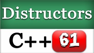 Destructors in a Class  C Object Oriented Tutorial [upl. by O'Gowan348]