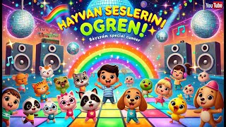 Hayvan Sesleri Öğrenme Şarkısı Çocuklar İçin Eğlenceli Video 🎵 [upl. by Aisenat]