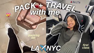 PACK  TRAVEL WITH ME TO NEW YORK [upl. by Cyn401]