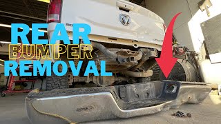 REAR BUMPER Dodge Ram 0919 REMOVAL [upl. by Fabron520]