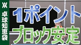 ブロックを安定させる超大切な1ポイント【卓球知恵袋】 [upl. by Elinore258]