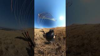 Kiting my Speed Wing back to my truck kiting speedflying practice desert speedwing paragliding [upl. by Akihsar]