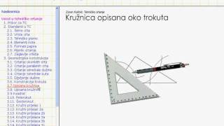 Konstrukcija opisane kružnice [upl. by Wakerly196]