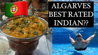 BEST INDIAN FOOD IN THE ALGARVE Portugal travel vlog [upl. by Leena]