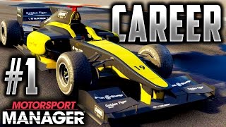 Motorsport Manager PC FULL GAME Career Gameplay Part 1  ROAD TO F1 BEGINS [upl. by Adihsar]