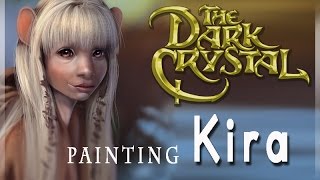 Painting Kira from quotThe Dark Crystalquot in Photoshop [upl. by Fawcett]