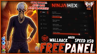 FREE PANEL PC GRATIS OB46 WALLHACK  SPEED  SNIPER LIFETIME FREE FIRE 🎁 ANTI BAN 100  NINJA HEX [upl. by Ardnuassak]