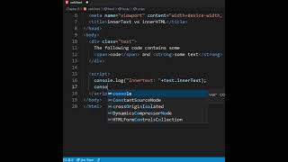 innerText vs innerHTML in JavaScript  shorts javascript coding [upl. by Alleirbag]