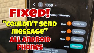 How to Solve Problem Message not send All Android phones [upl. by Lletnahs]