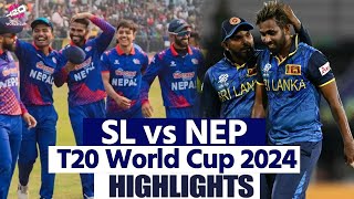 SL vs NEP T20 World Cup 2024 Highlights Sri Lanka vs Nepal T20 World Cup Full Highlights [upl. by Prince]