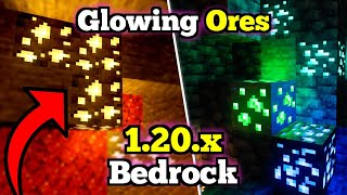 🟢 ORES GLOWING para Minecraft PE 120x  Minerales BRILLANTES en Minecraft BEDROCK [upl. by Froehlich]