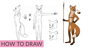 How to Draw Furries aka Anthropomorphic Characters [upl. by Iruahs729]