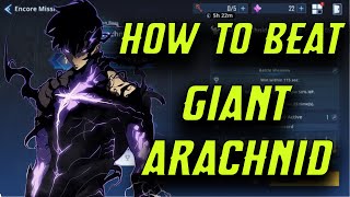 How to Beat GIANT ARACHNID IN SOLO LEVELING ARISE [upl. by Nyral]