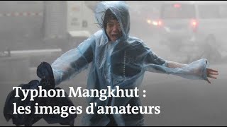 Typhon Mangkhut  des amateurs filment la tempête [upl. by Shalna]