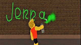 Agirljennifer Roblox in SEWER Spray Paint JENNA IS HACKER [upl. by Hubie]