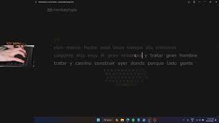 Monkeytype 107 WPM  120 sec Spanish [upl. by Nelyak]