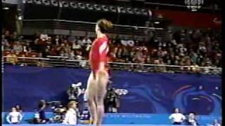 Kristen Maloney  The Most Difficult Floor Exercise Routine at the 2000 Sydney Olympics [upl. by Aihtiekal]