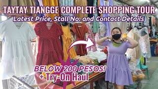 TRENDING Taytay Tiangge Complete Tour Price amp Contact Details Try On Haul ng Murang Damit  2022 [upl. by Amice]