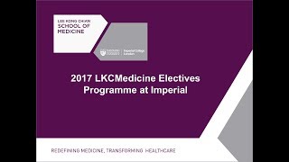 Imperial hosts Elective placements in London for LKCMedicine students [upl. by Gluck]