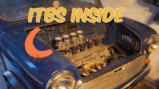 NISSAN POWERED CLASSIC MINI PART 2 INTAKE ITB INSTALL [upl. by Maritsa]