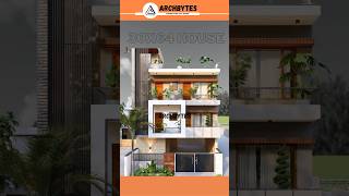 30x64 Feet House Elevation Design  3d housedesign elevation trending shorts archbytes [upl. by Nodab]