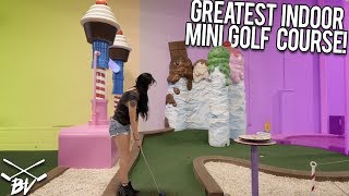 THE GREATEST INDOOR MINI GOLF COURSE IN THE WORLD  CRAZY HOLES  Brooks Holt [upl. by Russo285]