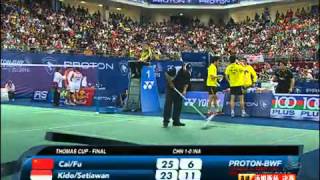 2010 Thomas Cup Final MD Cai Yun  Fu Haifeng CHN VS Markis Kido  Hendra Setiawan INA [upl. by Fawna176]