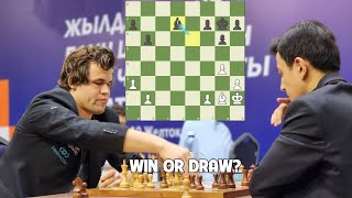 16 year old made the world champion sweat  Magnus Carlsen vs Mukhiddin Madaminov  World Blitz 2022 [upl. by Nylarac540]