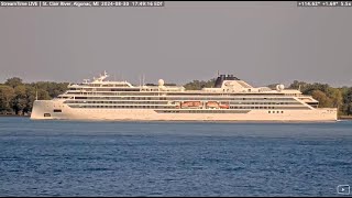 Viking Polaris on the St Clair River August 30 2024 [upl. by Enyrb]