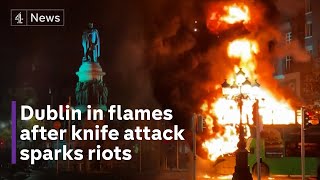 Dublin riots Irish police blame farright ‘lunatic hooligans’ for violence [upl. by Ajar]