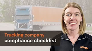 Trucking compliance checklist for owneroperators [upl. by Irama]