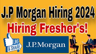 JPMorgan Chase Off Campus Drive 2024  Hiring for Freshers as Software Engineer [upl. by Lativa]