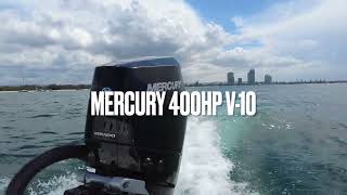 Mercury V10 400HP 4Stroke Takeoff [upl. by Richmound666]