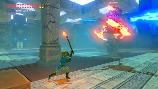 Zelda BOTW Master Torch Link VS Guardian Scout IV [upl. by Eob871]