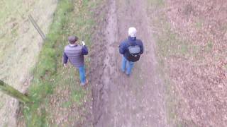 Cranborne Chase 2018 walk filmed with DJI Phantom Drone Pentridge hill with William the dog [upl. by Gaskins]