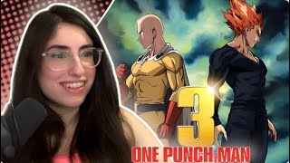 One Punch Man Season 3 Trailer REACTION [upl. by Bocoj]