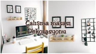 Kendin Yap  Çalışma Masası Dekorasyon  Study Desk Decor [upl. by Zeuqram68]