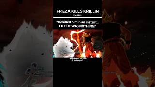 Frieza Kills Krillin Goku Becomes A Super Saiyan 100 Frieza dbz anime dragonball sparkingzero [upl. by Ellinad]